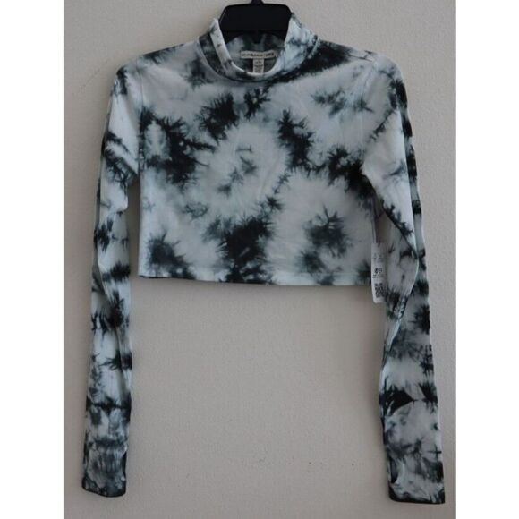 Victoria Secret Pink x Chloe x Halle Women's Sz M Tie Dye Cropped Turtleneck - Picture 7 of 7